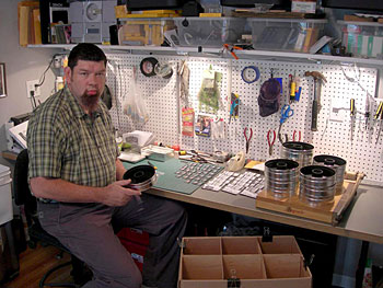 Chris Peregoy in his workshop